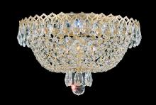 Schonbek 1870 2616-40O - Camelot 3 Light 120V Flush Mount in Polished Silver with Clear Optic Crystal