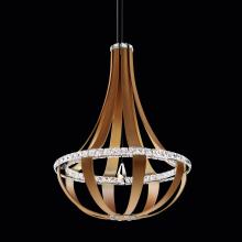 Schonbek 1870 SCE120DN-LW1R - Crystal Empire LED 36IN 3000K 120V Pendant in White Pass with Radiance Crystal