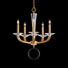 Schonbek 1870 MA1005N-23O - Emilea 5 Light 120V Chandelier in Etruscan Gold with Optic Crystal