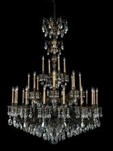 Schonbek 1870 5688-76H - Milano 28 Light 120V Chandelier in Heirloom Bronze with Clear Heritage Handcut Crystal