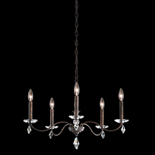 Schonbek 1870 MD1005N-59H - Modique 5 Light 120V Chandelier in Ferro Black with Heritage Handcut Crystal