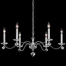 Schonbek 1870 MD1006N-48H - Modique 6 Light 120V Chandelier in Antique Silver with Clear Heritage Handcut Crystal