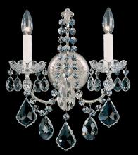 Schonbek 1870 3651-49H - New Orleans 2 Light 120V Wall Sconce in Black Pearl with Heritage Handcut Crystal