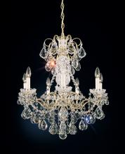 Schonbek 1870 3656-23H - New Orleans 7 Light 120V Chandelier in Etruscan Gold with Clear Heritage Handcut Crystal