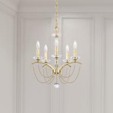 Schonbek 1870 BC7105N-44PBZ - Priscilla 5 Light 120V Chandelier in Heirloom Silver with Bronze Pearl