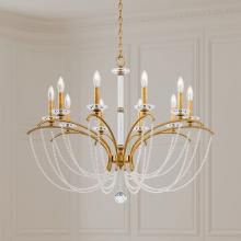 Schonbek 1870 BC7110N-44PBZ - Priscilla 10 Light 120V Chandelier in Heirloom Silver with Bronze Pearl