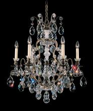 Schonbek 1870 3770-23 - Renaissance 7 Light 120V Chandelier in Etruscan Gold with Heritage Handcut Crystal