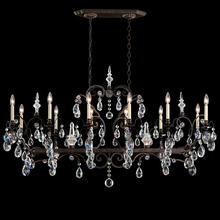 Schonbek 1870 3796N-23H - Renaissance 14 Light 120V Chandelier in Etruscan Gold with Heritage Handcut Crystal