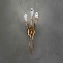 Schonbek 1870 S2428-26OH - Secret Garden 27in LED 3500K 120V-277V Wall Sconce in French Gold with Optic Haze Quartz