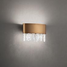 Schonbek 1870 S3510-700O - Soleil 10in LED 3000K/3500K/4000K 120V-277V Wall Sconce in Aged Brass with Clear Optic Crystal