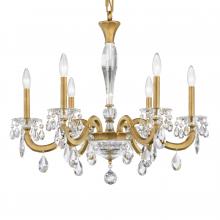 Schonbek 1870 S8606N-51R - San Marco 6 Light 120V Chandelier in Black with Clear Radiance Crystal