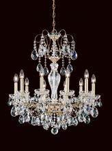 Schonbek 1870 ST1946N-76H - Sonatina 10 Light 120V Chandelier in Heirloom Bronze with Heritage Handcut Crystal