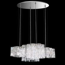 Schonbek 1870 SPU160N-SS1O - Selene 37IN LED 120V Pendant in Stainless Steel with Optic Crystal