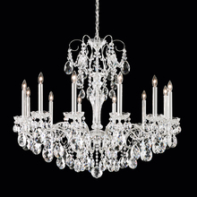 Schonbek 1870 ST1849N-48H - Sonatina 12 Light 120V Chandelier in Antique Silver with Heritage Handcut Crystal