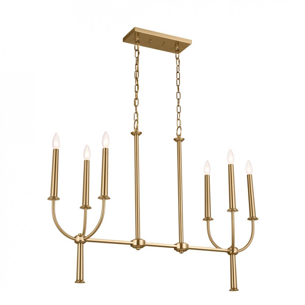 Linear Chandelier 6Lt