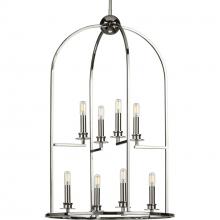 Progress P500122-104 - Seneca Collection Eight-Light Polished Nickel Farmhouse Pendant Light