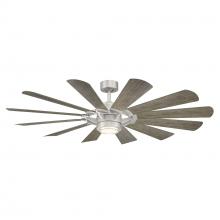 Modern Forms Canada - Fans Only FR-W2201-65L-ST/WW - Wyndmill Downrod ceiling fan