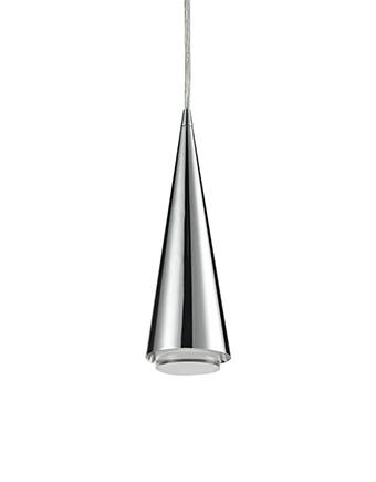 LED Pendant, Simple Elegant Conical Shaped Design with Clear Bottom Diffuser