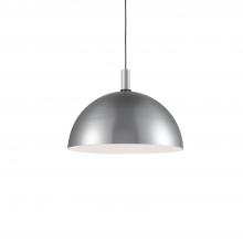 Kuzco Lighting Inc 492324-BN/BK - Archibald 24-in Brushed Nickel With Black Detail 1 Light Pendant