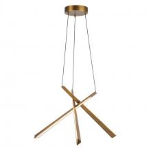 Kuzco Lighting Inc CH68127-VB-UNV - Lex 27-in Vintage Brass LED Chandelier