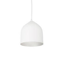 Kuzco Lighting Inc PD9108-WH/SV - Helena 8-in White/Silver LED Pendant