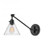 Hinkley Canada 3690BK-CL - Medium Swing Arm Single Light Sconce