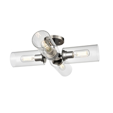 DVI DVP24711SN+GR-CL - Barker 4 Light Semi-Flush Mount