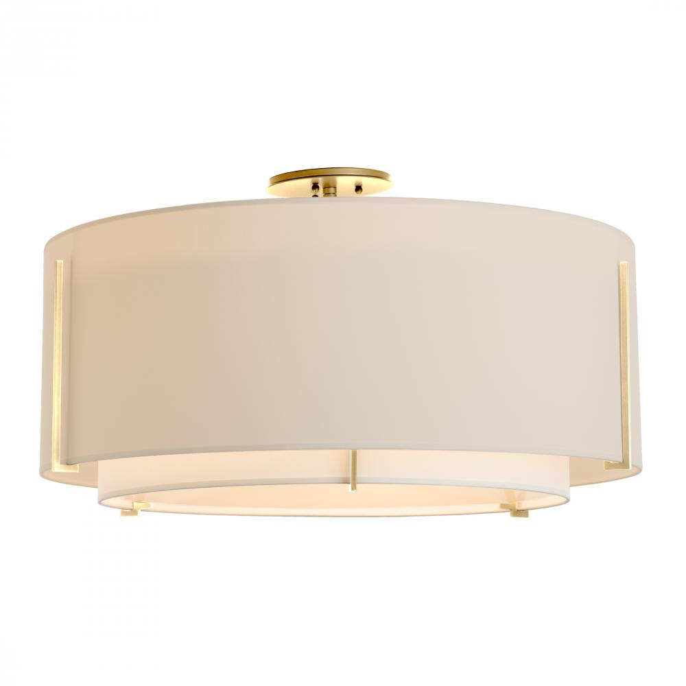 Exos Large Double Shade Semi-Flush