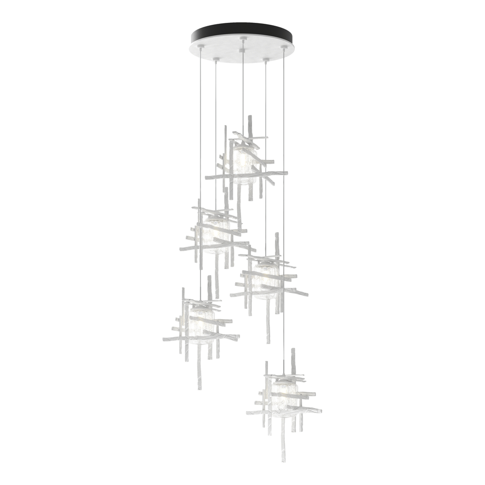 Tura 5-Light Seeded Glass Pendant