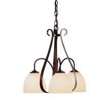 Hubbardton Forge - Canada 101441-SKT-05-GG0001 - Sweeping Taper 3 Arm Chandelier