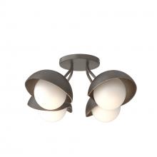 Hubbardton Forge - Canada 121375-SKT-07-14-GG0711 - Brooklyn 4-Light Single Shade Semi-Flush