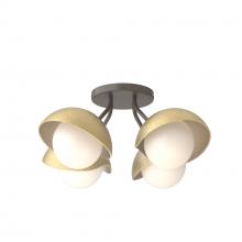 Hubbardton Forge - Canada 121375-SKT-07-86-GG0711 - Brooklyn 4-Light Single Shade Semi-Flush