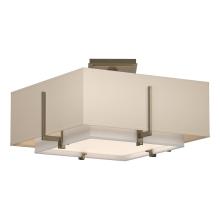 Hubbardton Forge - Canada 126507-SKT-84-SF1205-SA1605 - Exos Square Small Double Shade Semi-Flush