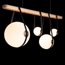 Hubbardton Forge - Canada 131043-LED-STND-10-27-LK-WD-GG0702 - Derby Linear 4-Light LED Pendant