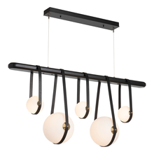 Hubbardton Forge - Canada 131046-LED-STND-10-27-LK-WB-GG0701 - Derby Linear 5-Light LED Pendant