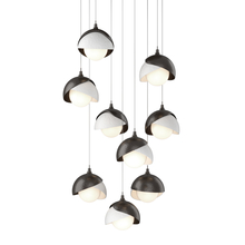 Hubbardton Forge - Canada 131105-SKT-LONG-14-02-GG0711 - Brooklyn 9-Light Double Shade Pendant