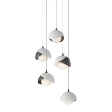 Hubbardton Forge - Canada 131125-SKT-LONG-14-02-GG0711 - Brooklyn 5-Light Double Shade Pendant