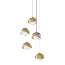 Hubbardton Forge - Canada 131125-SKT-LONG-82-86-GG0711 - Brooklyn 5-Light Double Shade Pendant