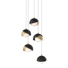 Hubbardton Forge - Canada 131125-SKT-LONG-86-10-GG0711 - Brooklyn 5-Light Double Shade Pendant