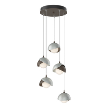 Hubbardton Forge - Canada 131125-SKT-STND-05-82-GG0711 - Brooklyn 5-Light Double Shade Pendant