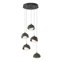 Hubbardton Forge - Canada 131125-SKT-STND-14-07-GG0711 - Brooklyn 5-Light Double Shade Pendant