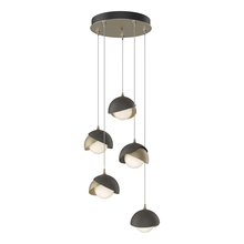 Hubbardton Forge - Canada 131125-SKT-STND-84-07-GG0711 - Brooklyn 5-Light Double Shade Pendant