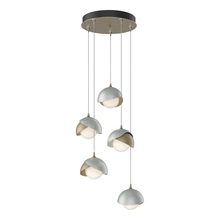 Hubbardton Forge - Canada 131125-SKT-STND-84-82-GG0711 - Brooklyn 5-Light Double Shade Pendant