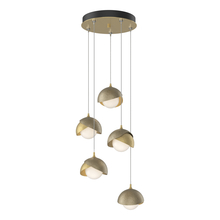 Hubbardton Forge - Canada 131125-SKT-STND-86-84-GG0711 - Brooklyn 5-Light Double Shade Pendant