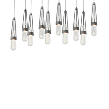 Hubbardton Forge - Canada 131200-SKT-LONG-10-YG0434 - Link 10-Light Blown Glass Pendant