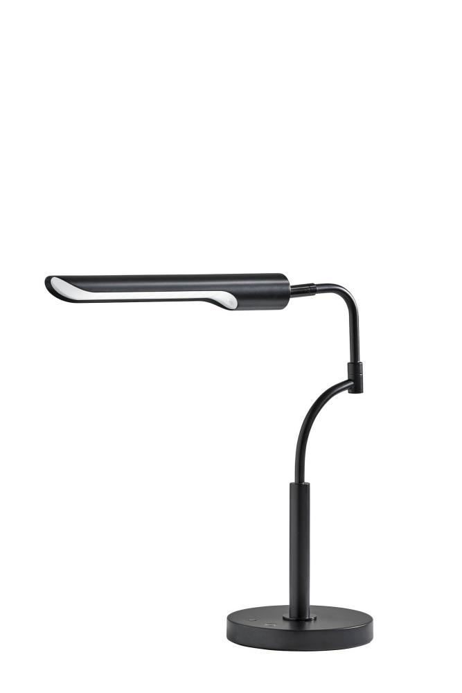 Zane LED Desk Lamp W. Smart Switch-Black