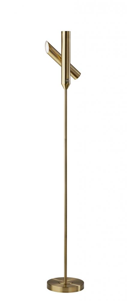 Vega Torchiere-Antique Brass