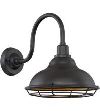  60/7012 - Newbridge - 1 Light Sconce with- Dark Bronze and Gold Finish