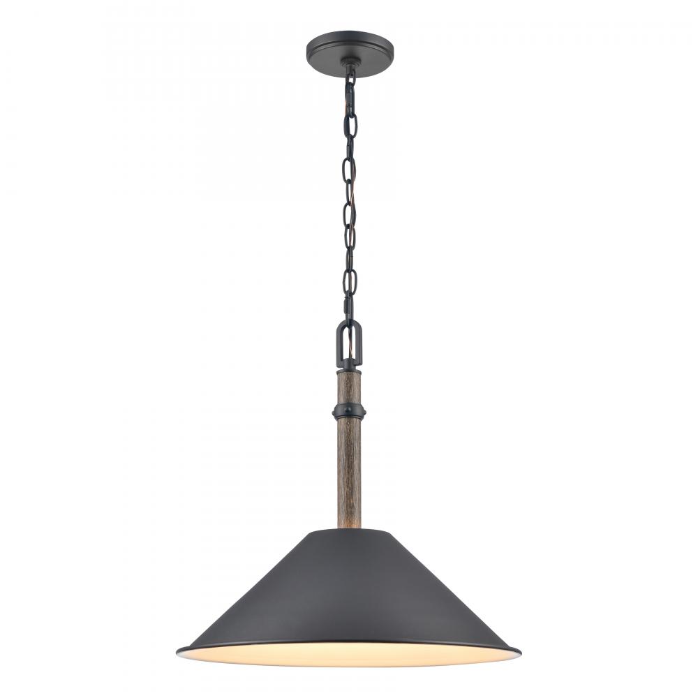 Neville 18'' Wide 1-Light Pendant - Charcoal Black