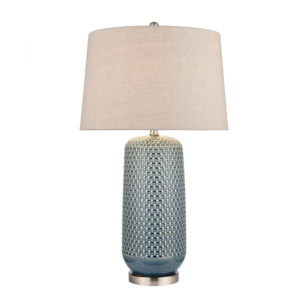 Dawlish Bay 31'' High 1-Light Table Lamp - Blue